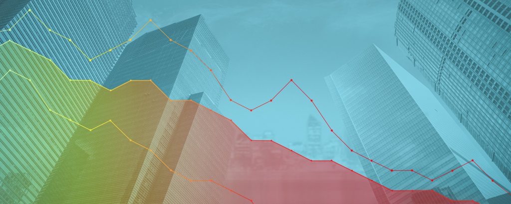 colorful-graph-lines-on-cityscape-background